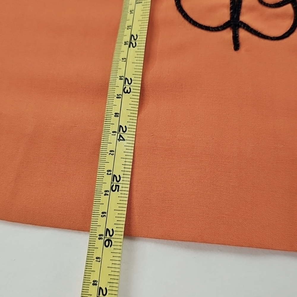 Vtg Girls A-line Tank Top & Shorts Set, Orange Blk Butterfly, See Measurements - Picture 7 of 11